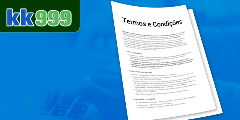 Atualizações dos Termos de Uso KK999